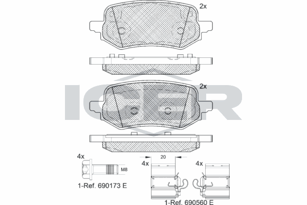 Fren Disk Balata Arka Ford Puma (2019->)  SWAPP 44396