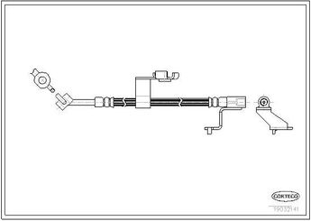 Fren Hortumu Ön Sağ veya Sol CORTECO 19032141  19032141 7111983 92AB2078CC