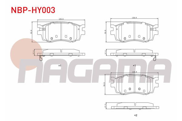 Fren Disk Balata Ön NAGAMA NBP-HY003