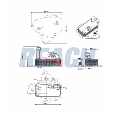 Motor Yağ Soğutucu  BROM F5001