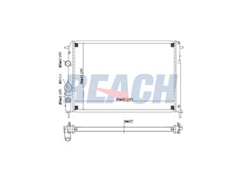 Su Radyatörü  RADISEN RR 63896  7711135327 7701352976 8200189286 7700425842