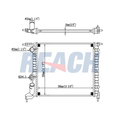 Su Radyatörü  Renault R 19 (B/C/L53)(05.1992->)  ORİS BRN000018