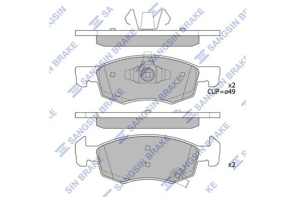 Fren Disk Balata Ön veya Arka SANGSIN SP4195