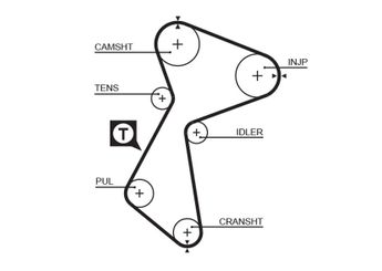 Triger Kayışı  GATES 5485XS  M864046 PMTB420 X864046 7700104596 30864046 7700104652