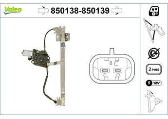 Cam Krikosu Ön Sol VALEO 850138  7688621 46442099