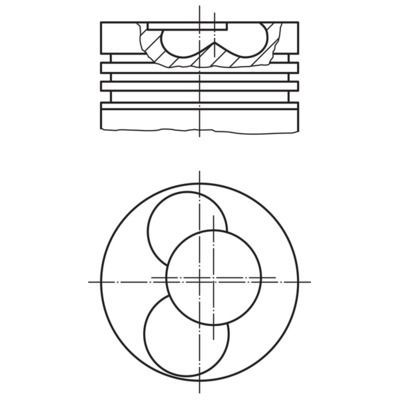 Piston (80.01MM-0.50)  MAHLE 030 57 02