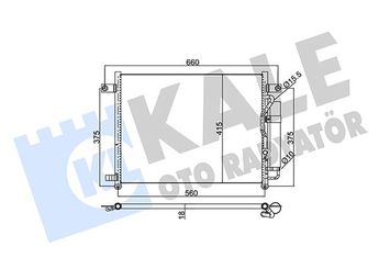 Klima Radyatörü  KALE 350550  96834082 96469288 96539632