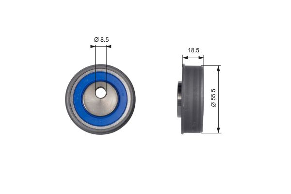 Triger Gergi Rulmanı  Kia Magentis (MS)(2001->)  GATES T41038