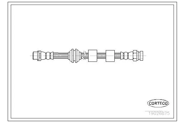 Fren Hortumu Ön Sağ veya Sol Seat Alhambra (7V9)(05.2000->)  WALBURG WBH0689