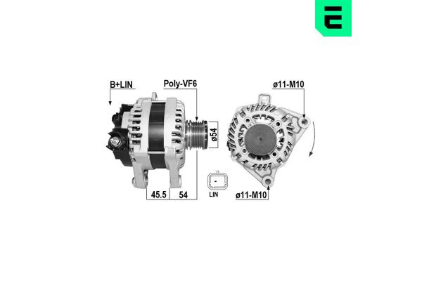 Alternatör  Peugeot Boxer Kamyonet, Çift Kabin (2014->)  ERA 209720A