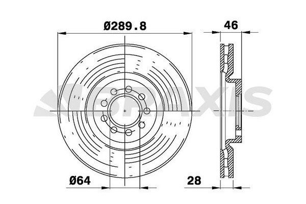 Fren Disk Ayna Ön Sağ ve Sol BRAXIS AE0499