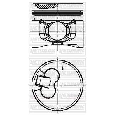 Piston (91.60MM-0.50)  YENMAK 31-04358-050