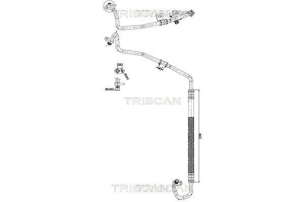 Klima Hortumu  PSA ORJINAL 9676363380