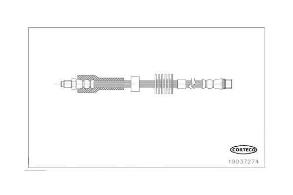 Fren Hortumu Ön Sağ veya Sol Citroen C4 5 Kapı (08.2010->)  FROW 304.1112.001