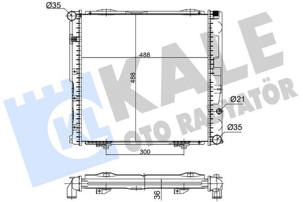 Su Radyatörü  BMW 4 Serisi Coupe (F32)(2013->)  KALE 363890