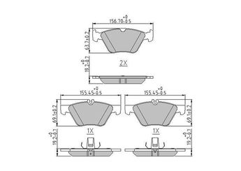 Fren Disk Balata Ön EUROREPAR 1617273880  44200720 A004420072041 5114555AA 05114555AA 5139218AA 05139218AA 5114 555AA 5139218AB 24204520 0024204520 24205020 0024205020 34202920 0034202920 34208320 0034208320 44200320 0044200320 0044200720 A0024205020