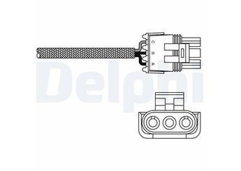 Oksijen (Lambda) Sensörü  DELPHI ES10969-12B1  7700746375 7700854148 7700854506 7700 746 375 7700 854 148 7700 854 506 7700862426 7700 862 426 7700867295 7700 867 295 7700870318 7700 870 318