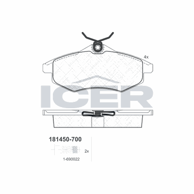 Fren Disk Balata Ön Citroen C3 (04.2002->)  TWINS 16500