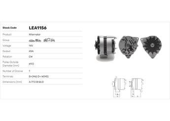 Alternatör  LUCAS ELEKTRIK LEA1156  LEA1156 12311277232 12311277502 12311361373 12311361824 6005719368