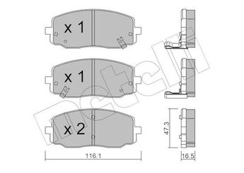Fren Disk Balata Ön DAIWA 749-6350  5810107A20 5810107A10 58101-07A10 58101-07A20 581010XA01 58101-0XA01 581010XA10 58101-0XA10 5810107A00 58101-07A00
