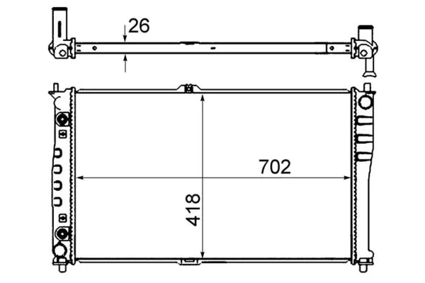 Su Radyatörü  Kia Ceed Sportswagon (CD)(2018->)  MAHLE CR 1329 000S