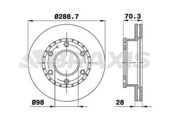 Fren Disk Ayna Ön Sağ ve Sol BRAXIS AD0313  1490412 UR6133251