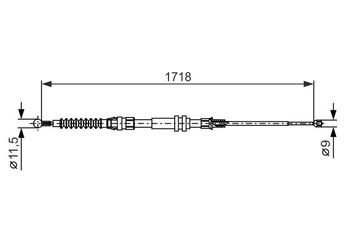 El Fren Teli Arka Sağ veya Sol CAVO 7002 6900  2K09609721E 2K0609721F 2K0609721J