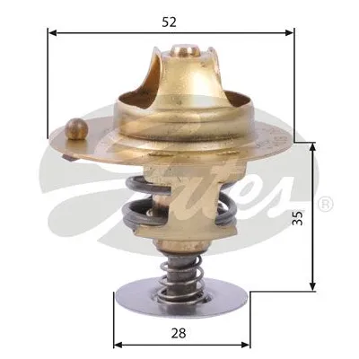Termostat 78 °C  MG Rover Rover 400 (RT)(1995->)  GATES TH14178G1