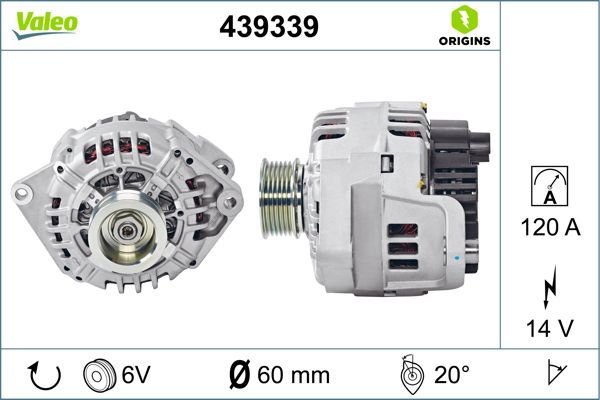 Alternatör  VALEO 439339