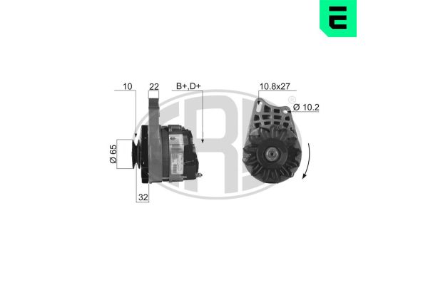 Alternatör  Fiat Uno (146)(08.1983->)  ERA 210225A
