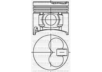Piston (93.00MM-STD)  YENMAK 31-03977-000  WLY111SAOA WLY1-11-SAOA WLY811SAOB WLY8-11-SAOB