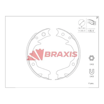 El Fren Balatası  BRAXIS AC0202