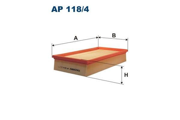 Hava Filtresi  Mercedes E -Serisi Sedan (BM 124)(10.1992->)  FILTRON AP 118/4