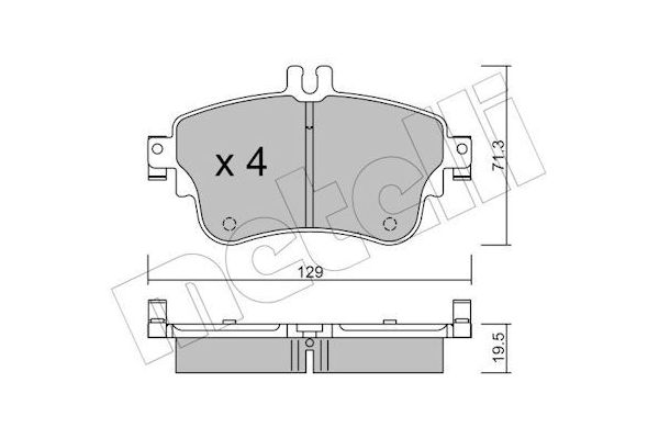 Fren Disk Balata Ön Mercedes A -Serisi (BM 176)(06.2012->)  ZEGEN ZEG1487-08