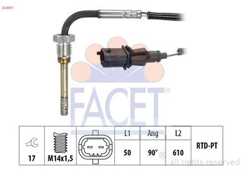 Egzoz Sıcaklık Sensörü  AUTODAK DAK3488  51917398 55243388 51799538 51825680 1608180080 16 081 800 80 1609520580 16 095 205 80 1618SA 1618 SA 51825683 51825684 51825696 51861682 51862720 51891442 1765715 1 765 715 BS5112B591AA BS51-12B591-AA 55228650 55228787 95513840 95 513 840 95519373 95 519 373 1247540 12 47 540 1249073 12 49 073