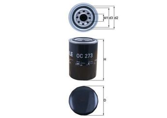 Yağ Filtresi  MAHLE OC 273  YL4J6714BA 1112651 1952899 1960263 EFL901 8973127400 97312740 1520818G00 1520820N00 1520820N01 1520820N02 1520820N03 1520820N10 1520820N1A 1520820W10 1520840L00 1520840L01 1520840L02 649019 0649019