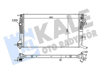 Su Radyatörü  KALE 355835  2025006403 214100057R 21410-0057R