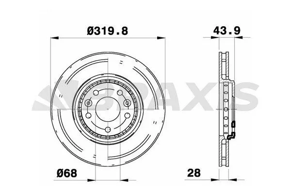 Fren Disk Ayna Ön Sağ ve Sol BRAXIS AE0350