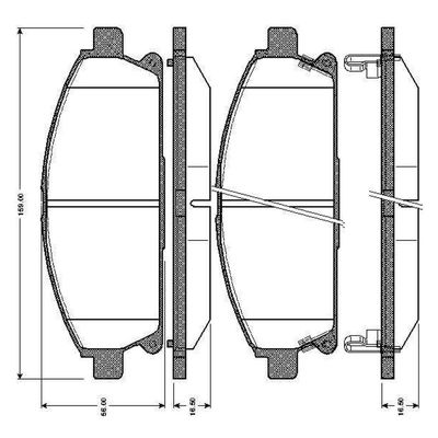 Fren Disk Balata Ön Nissan Pathfinder (R50)(07.1997->)  BOSCH 0 986 TB2 775