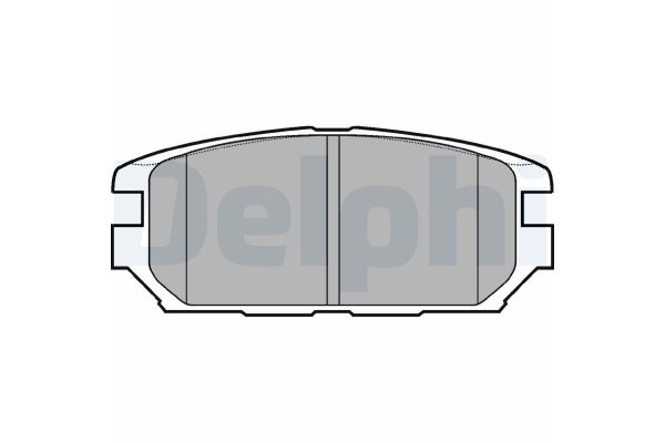 Fren Disk Balata Arka Mitsubishi Galant 4/5 Kapı (E50)(1993->)  DELPHI LP921