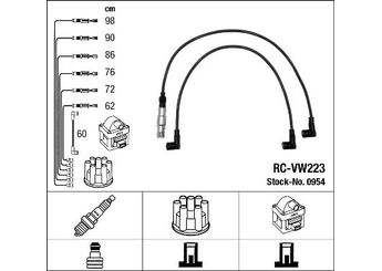 Buji Kablosu  NGK 0954  21905409 021 905 409 21905409B 021 905 409 B