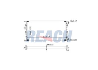 Su Radyatörü  MOTORTEC MTRPEG0744  1H0121253D 1H0121253E 1H0121253H 1H0121253Q