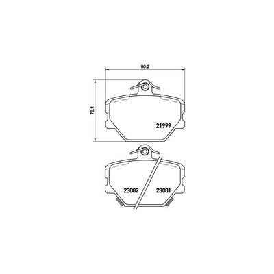 Fren Disk Balata Ön Smart Cabrio (01.2000->)  MAGNETI MARELLI 363700450038