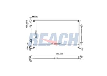 Su Radyatörü  ORİS BFR136018  5C0121251D 5C0121251E