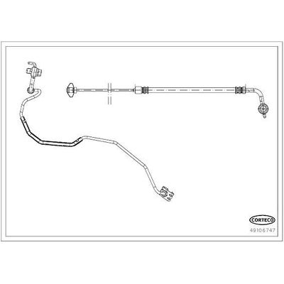 Fren Hortumu Arka Sol Opel Astra L Sports Tourer (2022->)  OSSCA 01587
