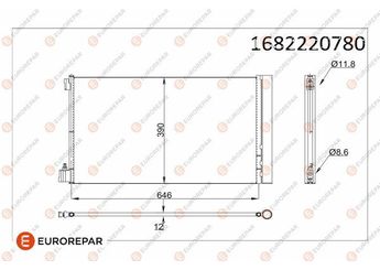 Klima Radyatörü  EUROREPAR 1682220780  1682220780 13241737 1850377 22813999 39025498 13330217 1850134 1850752 39001265 95530543