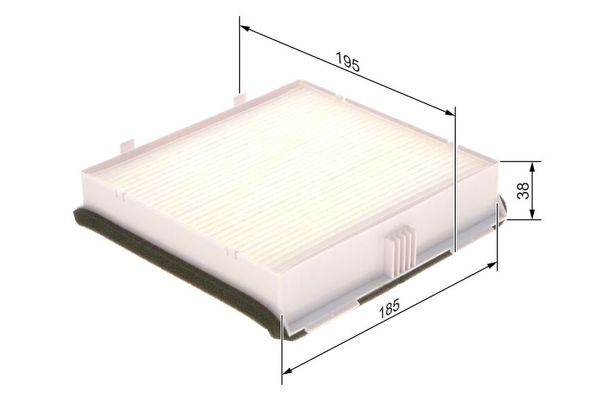 Polen Filtresi  Volkswagen Jetta II (165/167)(01.1984->1992)  BOSCH 1 987 435 111