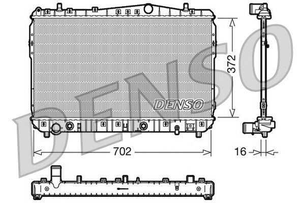 Su Radyatörü  DENSO DRM15002