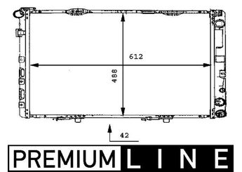 Su Radyatörü  MAHLE CR 283 000P  1712982 1245000302 124 500 03 02 1245001402 124 500 14 02 1245005103 124 500 51 03 A1245000302 A 124 500 03 02 A1245001402 A 124 500 14 02 A1245005103 A 124 500 51 03