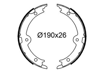 Fren Pabuçlu Balata Arka VALEO 564275  4653050020 4653030011 46530-30011 4653030020 46530-30020 4653030021 46530-30021 46530-50020